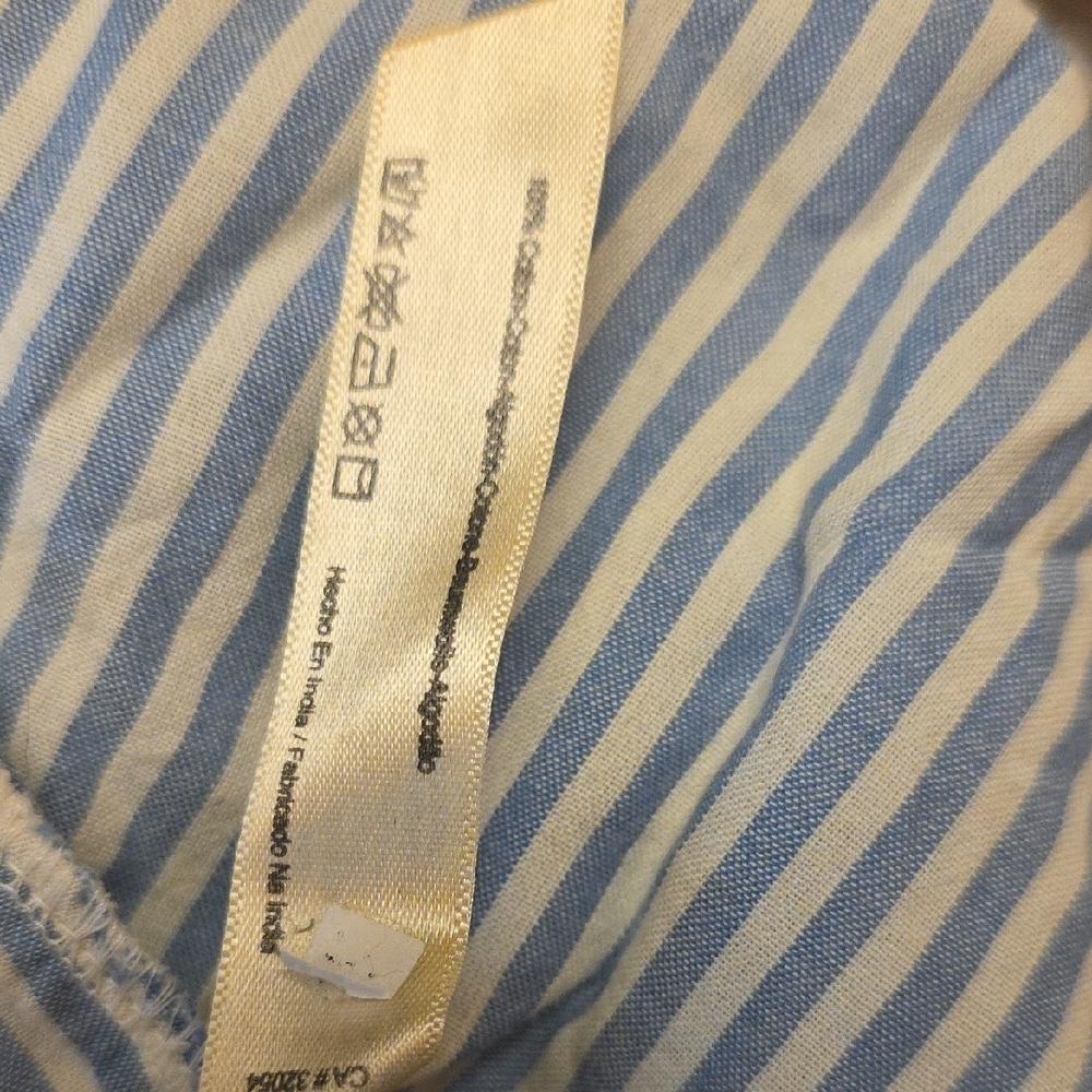 Free People Blue and White Striped Blouse - Picture 8 of 8